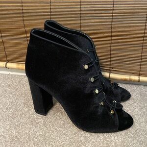 Vince Caumto Velvet Booties
